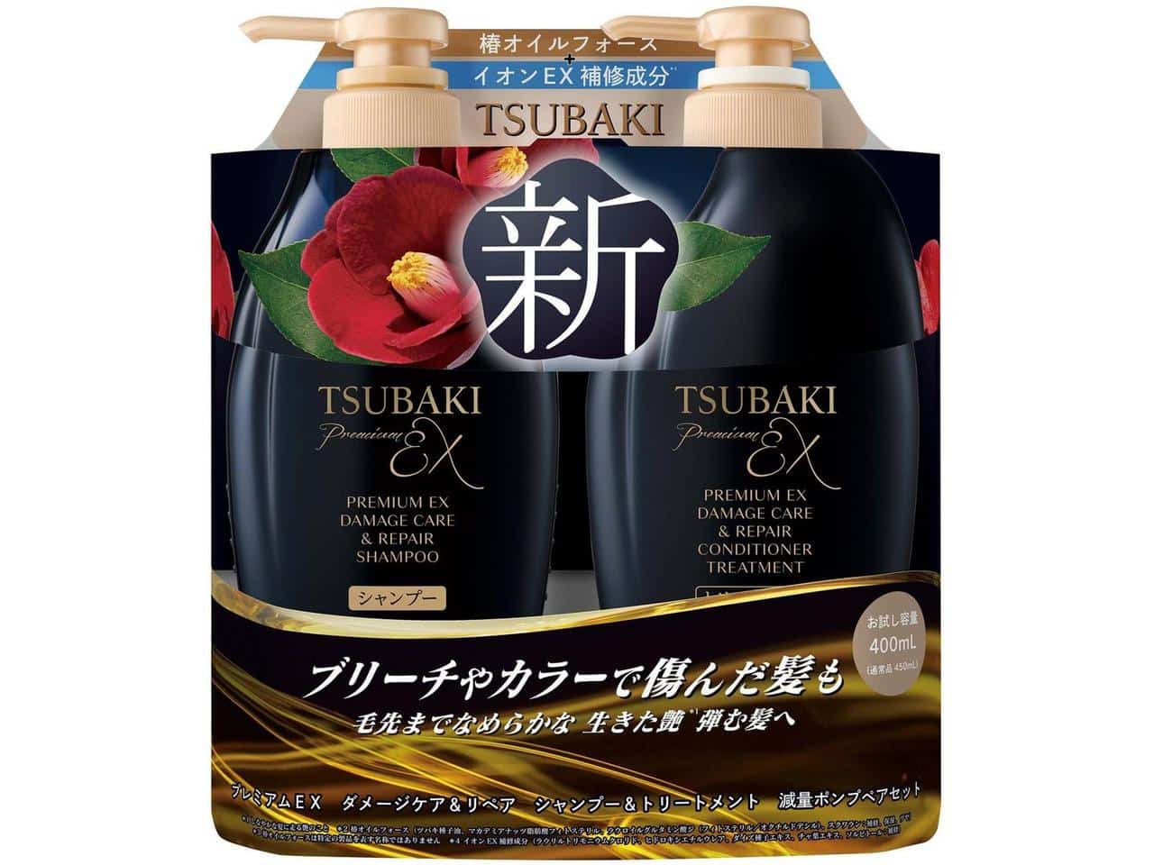 Shiseido TSUBAKI Premium EX Intensive Repair Shampoo & Conditioner 400ml (Each)