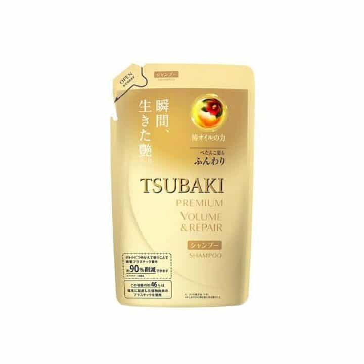 Shiseido Tsubaki Premium Volume & Repair Hair Shampoo 330 Ml -Refill